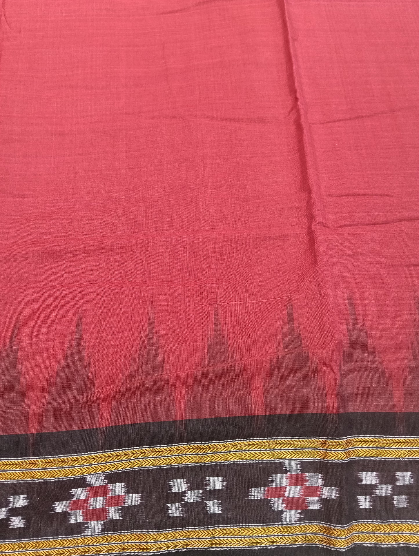 Merron black cotton sambalpuri saree - Tilottama