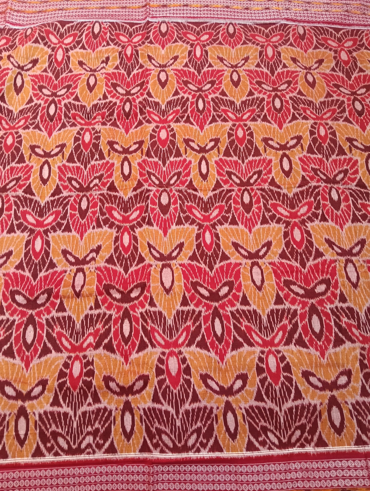 Merron coffe cotton sambalpuri saree - Tilottama