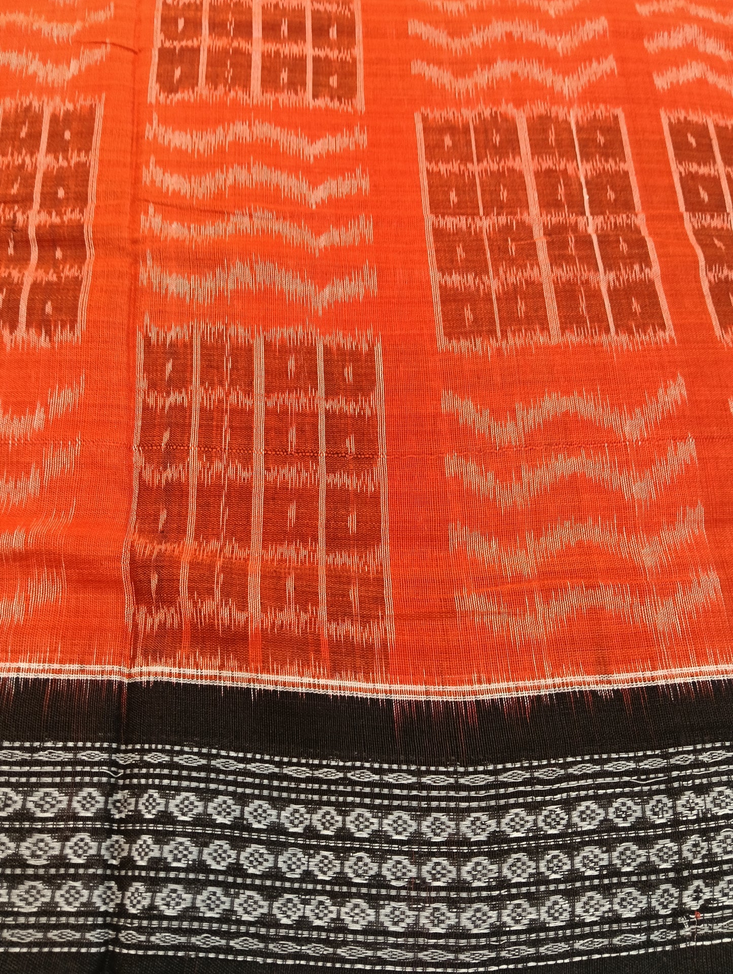 Cherry stone cotton sambalpuri saree(2924) - Tilottama