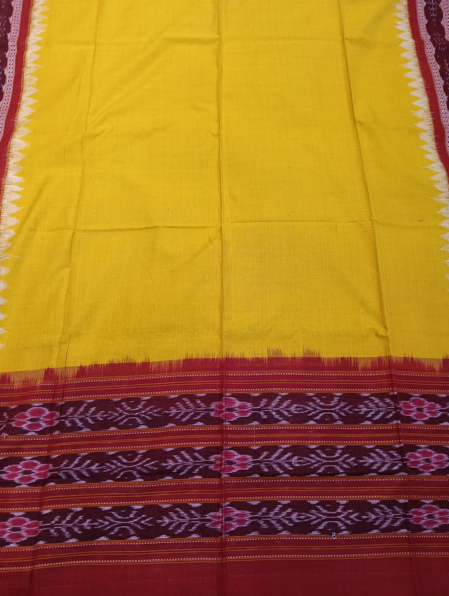 Marron red sambalpuri dress material set - Tilottama