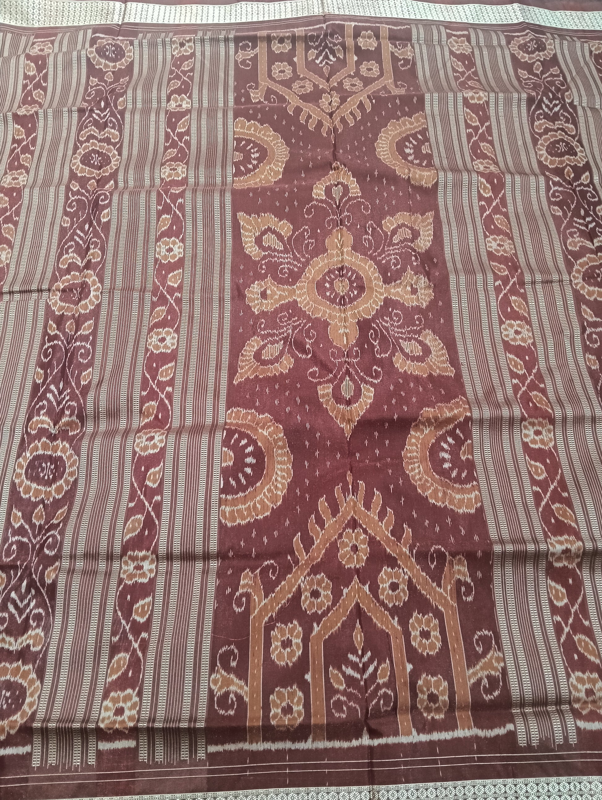 Purple royal Sambalpuri silk patta saree - Tilottama