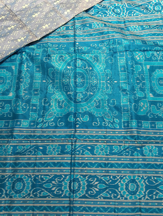 T-blue stone sambalpuri silk saree(2493) - Tilottama