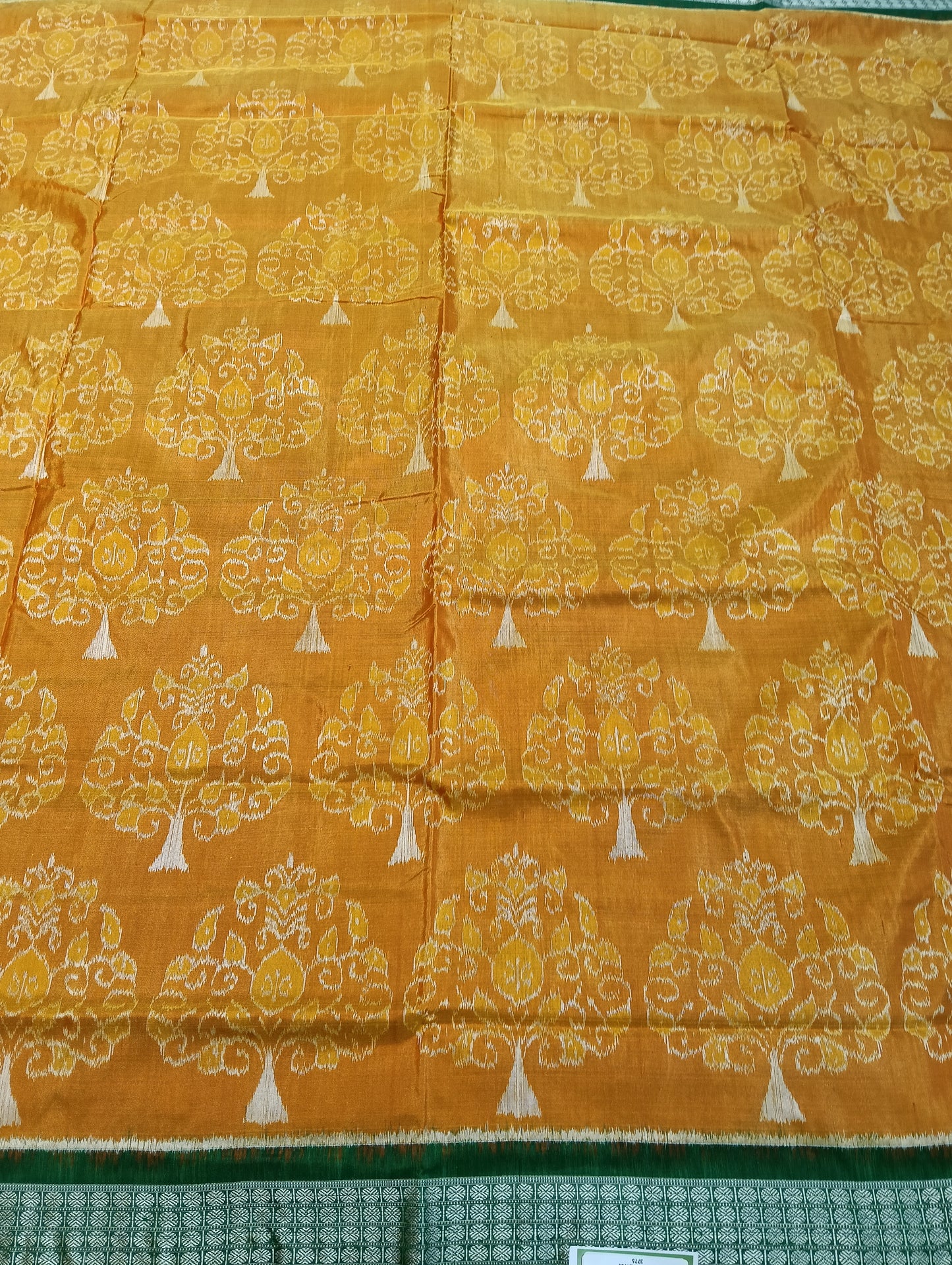 Pheasant green sambalpuri silk sarees (3775) - Tilottama