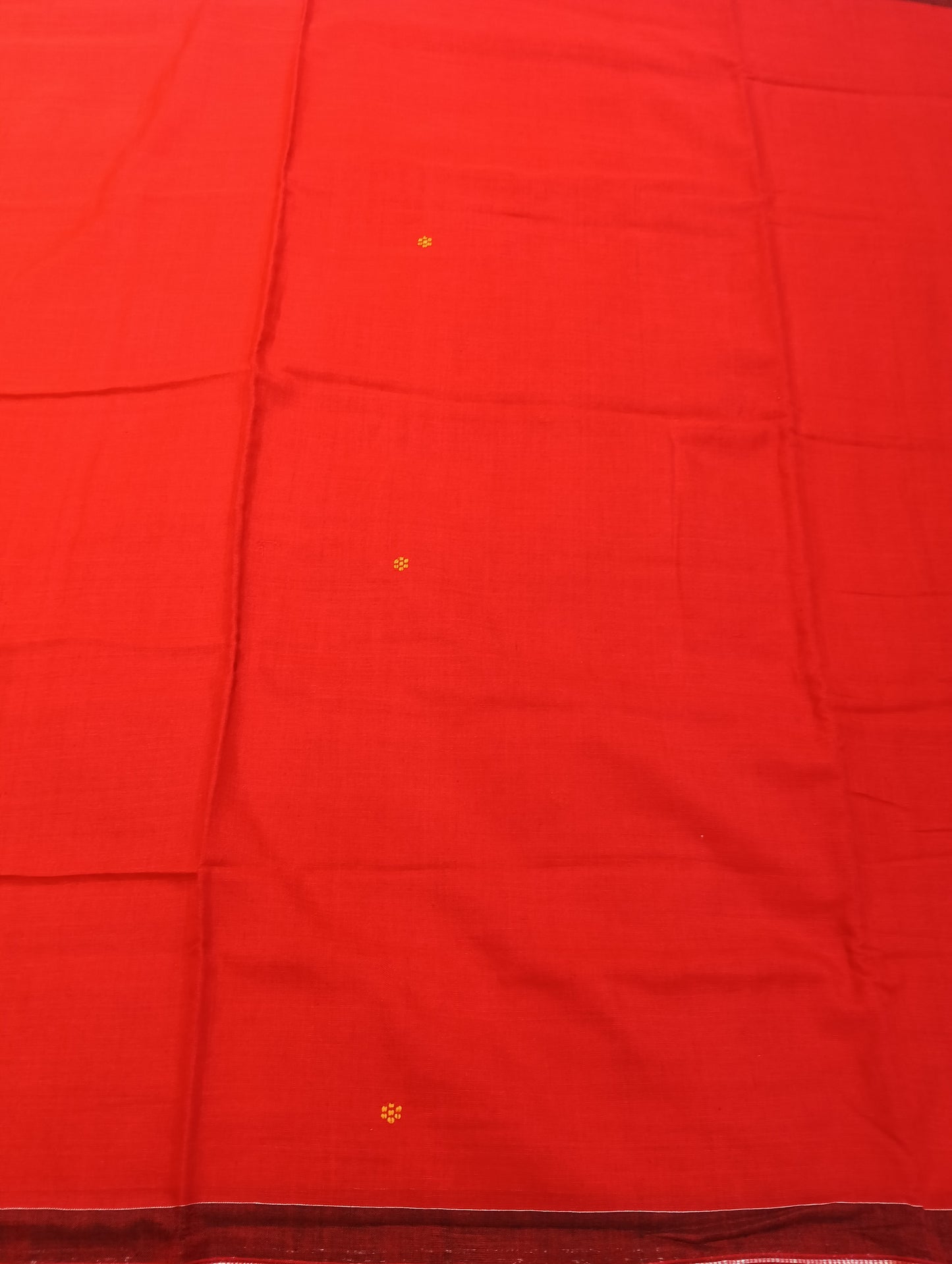 Red black cotton sambalpuri saree - Tilottama