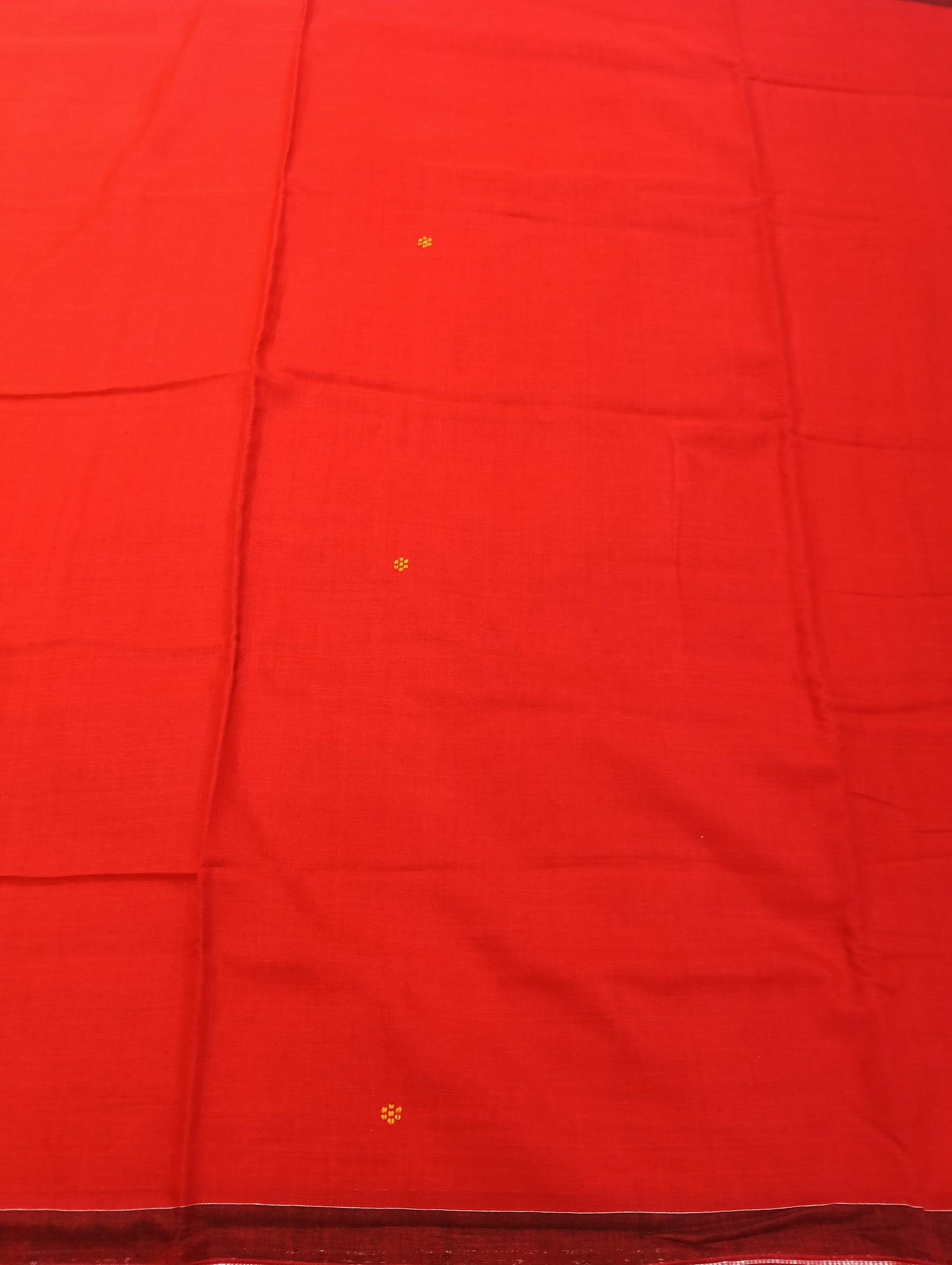 Red black cotton sambalpuri saree - Tilottama
