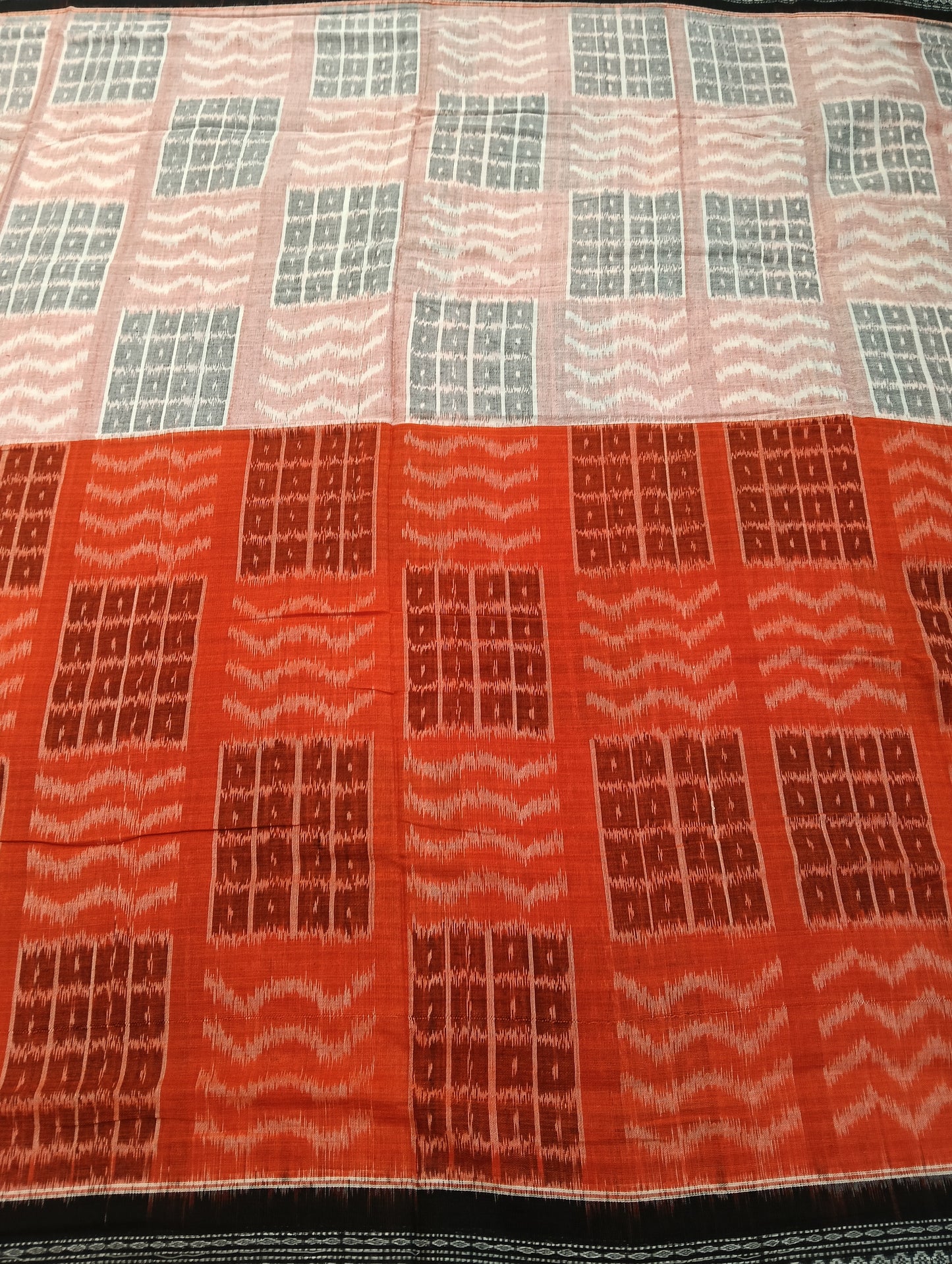 Cherry stone cotton sambalpuri saree(2924) - Tilottama