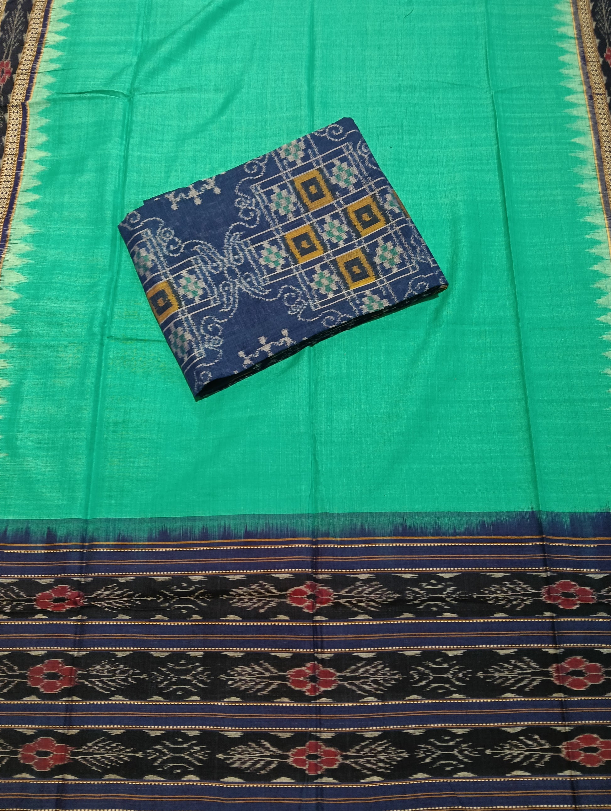 Blue sky sambalpuri dress material set - Tilottama
